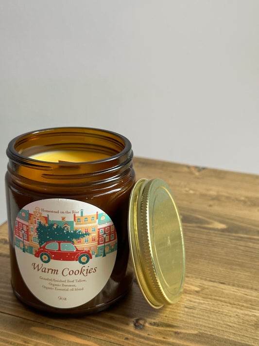 Beef Tallow Candle- Warm Cookies
